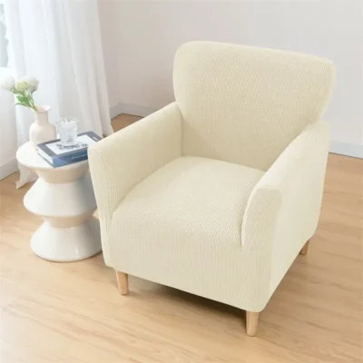Polar Fleece Tub Chair Cover Spandex Club Armchair Slipcovers for Living Room Elastic Single Sofa Covers Home Bar Counter Hotel 5