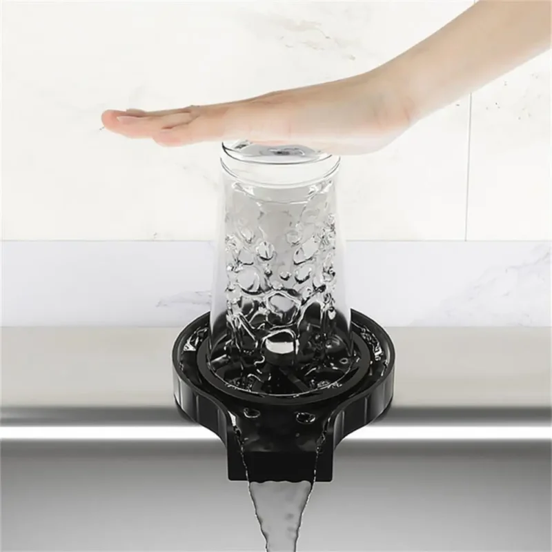 Automatic High Pressure Cup Washer Faucet Glass Rinser Glass Cup Washer Bar Beer Milk Tea Cup Cleaner Kitchen Sink Accessories 1