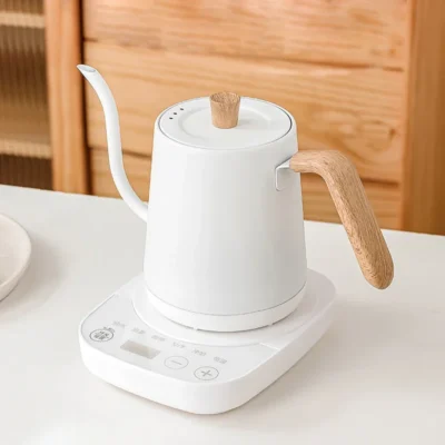Gooseneck Electric Kettle 800ml Hand Brew Coffee Pot smart Teapot Temperature Control Pot 1000W Rapid Heating Kettle 110v/220v 2