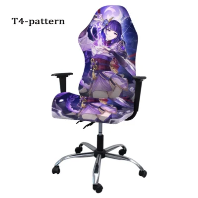 4pcs Gaming Chair Covers With Armrest Spandex Splicover Office Seat Cover For Computer Armchair Protector Cadeira Gamer 5