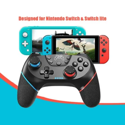 DATA FROG Wireless Controller Compatible-Nintendo Switch Adjustable Turbo with 6-Axis Vibration Gamepad For PC/NS Lite Console 2