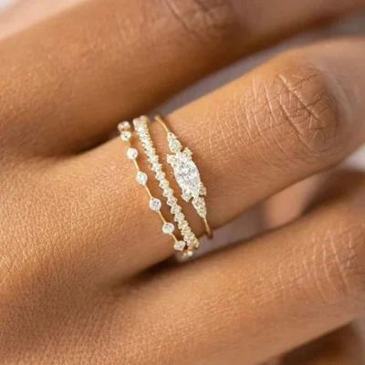 New INS Gold Color Noble Trend Dainty Rings For Women Entry Lux Zircon Midi Finger Rings For Girl Anniversary Jewelry KAR229 1