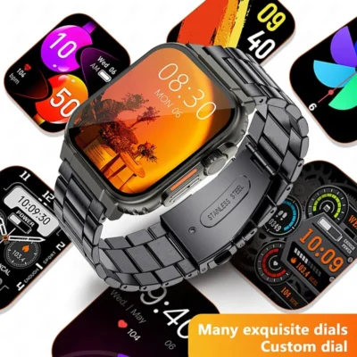 LIGE Bluetooth Call Men Smart Watch Women 600Mah Large Battery 100+ Sports Fitness Tracker Waterproof Local Music Smartwatch Man 6
