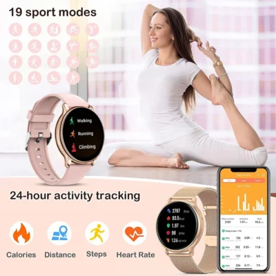 Bluetooth Call Smart Watch Women Custom Dial Steel Watches Men Sports Fitness Tracker Heart Rate Smartwatch For Android IOS G35 5