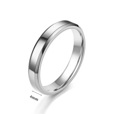 2022 New Classic Glossy Ring Men Temperament Fashion Stainless Steel Round Finger Ring For Men Jewelry Gift 6