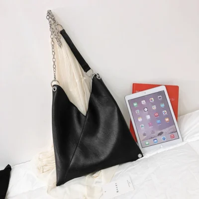 Fashion Leather Handbags for Ladies Luxury Handbags Women Bags Designer Large Capacity Tote Simple Chain Shoulder Bag Female 4