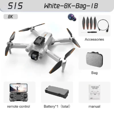 New S1S Brushless Drone 4k Profesional 8K HD Camera Obstacle Avoidance Aerial Photography Foldable Quadcopter RC Dron 6