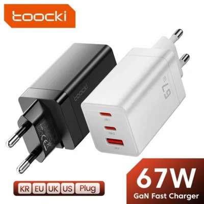 Toocki 67W GaN USB C Charger Quick Charge 65W QC4.0 PD 3.0 45W USB C Type C Fast USB Charger For iPhone 15 14 13 12 Pro MacBook 1