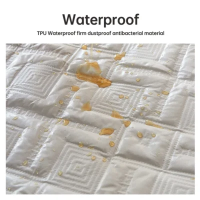 Waterproof Bed Sheet Quilted Throw Mattress Cover for Winter Elastic Fitted Sheet Protector Full Queen King 160/140*200cm 2