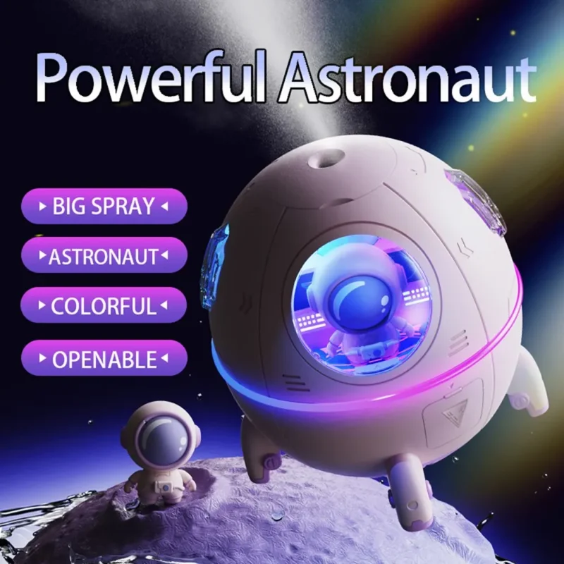 Portable Humidifier Desktop USB Astronaut Space Air Humidifier Diffuser 220ML With Colorful Led Light Christmas Gift 1