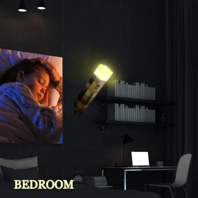 Brownstone Flashlight Torch Lamp Bedroom Decorative Light LED Night Light USB Charging with Buckle 11inch Children Gift 5