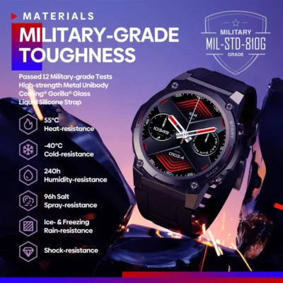 Zeblaze VIBE 7 PRO Voice Calling Smart Watch 1.43 Inch AMOLED Display Hi Fi Phone Calls Military Grade Toughness Watch 2