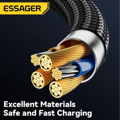 Essager USB C Cable For IPhone 14 13 12 11 pro Max XS 20W Fast Charging Cable Data Line Charger For iPad Mobile Phone Wire Cord 5