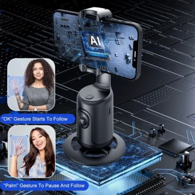 Intellig Ai New Mini Selfie Stick Automatic Tracking Shooting 360 Degree Rotation Intelligent Follow Live Phone Bracket Gimbals 4