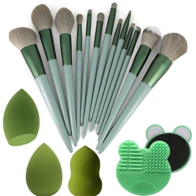 Makeup Brush 13pcs Brushes Set Cosmetic Makeup Sponge Makeup Brush Cleaning Box Beauty Tool Eyeshadow Blush Professional Brushes 1