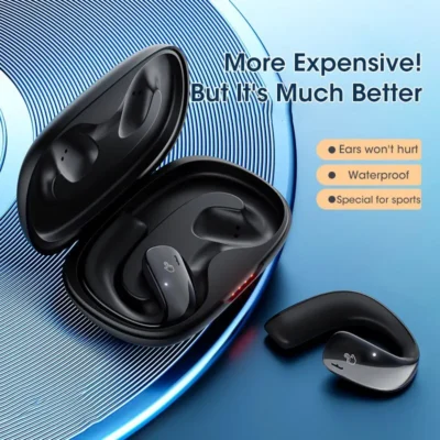 Niye Air Conduction Bluetooth 5.3 Earphones Open Ear Clip Wireless Headphone with Mic Sports Headsets for Android IPhone Samsung 3