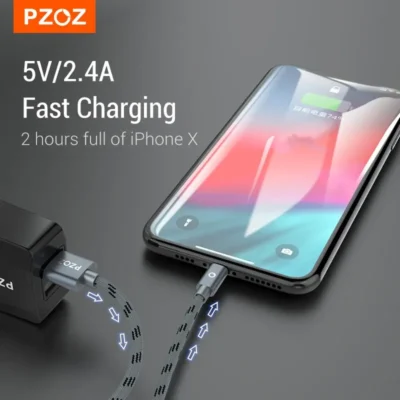 PZOZ Usb Cable For iPhone Cable 14 13 12 11 Pro Max Xs Xr X 8 plus iPad Air Mini Fast Charging Cable For iPhone Charger 4