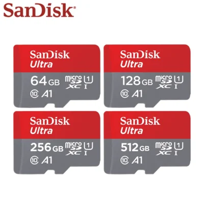 100% Original SanDisk Micro SD Card Class 10 TF Card 32GB 64GB 128GB Memory Card Up to 140MB/s for Phone Tablet Flash Card 256GB 5