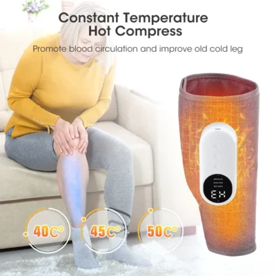 Leg Massager 360° Air Pressure Calf Massager Presotherapy Machine Household Massage Device Hot Compress Relax Leg Muscles 3