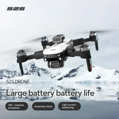 S2S Brushless Drone 4k Profesional 8K HD Dual Camera Obstacle Avoidance Aerial Photography Foldable Quadcopter Flying 25Min 4