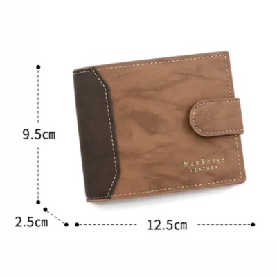 Men's Wallet Black/brown/coffee Business Card Holder Case Male Short Purse PU Leather Money Bag for Men Credit Card Wallet 3