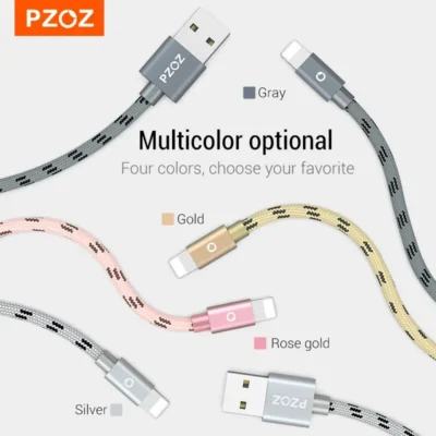 PZOZ Usb Cable For iPhone Cable 14 13 12 11 Pro Max Xs Xr X 8 plus iPad Air Mini Fast Charging Cable For iPhone Charger 5