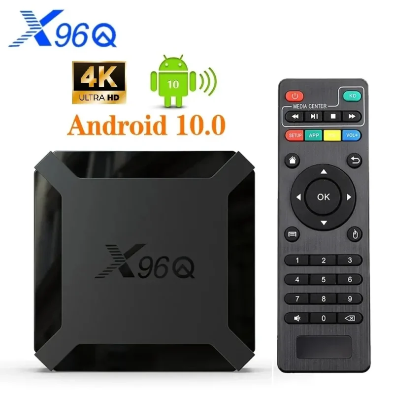 X96Q 2GB 16GB Android 10.0 TV Box Allwinner H313 Quad Core 4K 2.4G Wifi Google Player Youtube X96 1GB 8GB Set Top Box 1