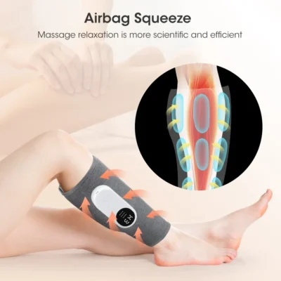 Leg Massager 360° Air Pressure Calf Massager Presotherapy Machine Household Massage Device Hot Compress Relax Leg Muscles 4