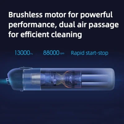 Xiaomi Mijia Portable Car Vacuum Cleaner Mini Handheld Wireless Cleaning Machine for Home Auto Supplies 13000Pa Cyclone Suction 2