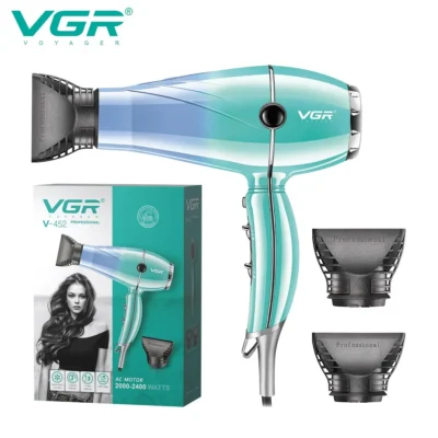 VGR Hair Dryer Professional Hair Dryer 2400W High Power Overheating Protection Strong Wind Drying Hair Care Styling Tool V-452 6