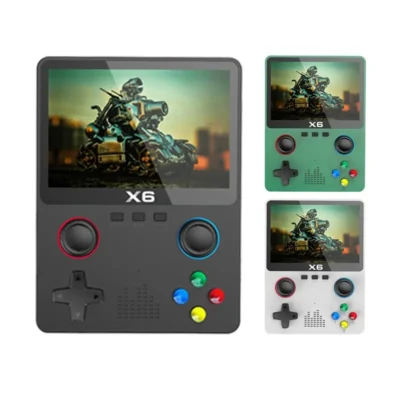 2023 New X6 3.5Inch IPS Screen Handheld Game Player Dual Joystick 11 Simulators GBA Video Game Console for Kids Gifts 3