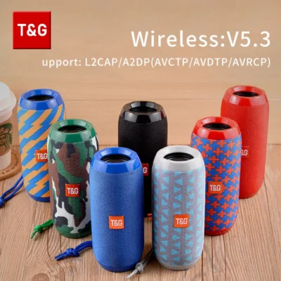 TG117 Bluetooth Speakers Portable True Wireless Sound Box Waterproof Loudspeaker Outdoor Stereo Surround Supports TF Radio 6