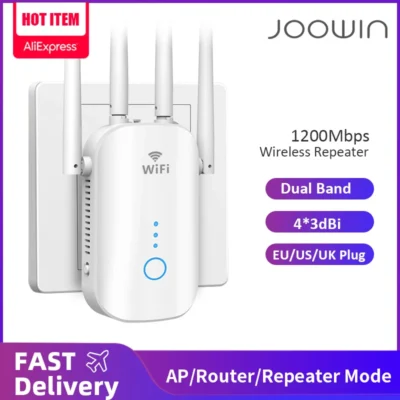 1200Mbps Dual Band 2.4G&5GHz WiFi Extender 802.11AC WiFi Repeater Powerful Wireless Router/AP AC1200 Wlan Wi Fi Range Amplifier 2