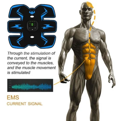 EMS Wireless Muscle Stimulator Trainer Smart Fitness Abdominal Training Electric Weight Loss Stickers Body Slimming Massager 2