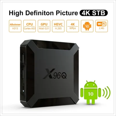 X96Q 2GB 16GB Android 10.0 TV Box Allwinner H313 Quad Core 4K 2.4G Wifi Google Player Youtube X96 1GB 8GB Set Top Box 2