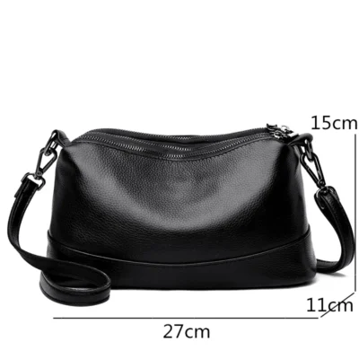 New Fashion Women Genuine Leather Handbags Women's bags Designer Female Shoulder Bags Luxury Brand Cowhide Ladies Messenger Bag 5