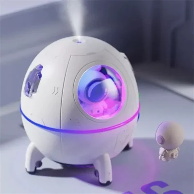Portable Humidifier Desktop USB Astronaut Space Air Humidifier Diffuser 220ML With Colorful Led Light Christmas Gift 2