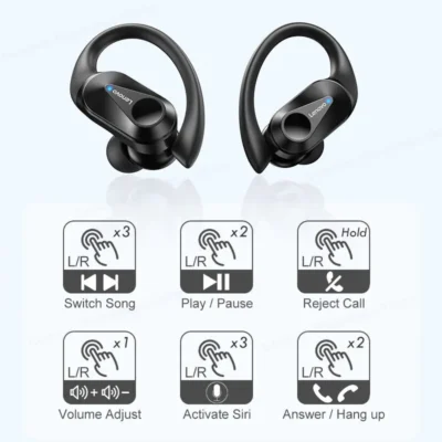 Lenovo LP75 Bluetooth 5.3 Earphones TWS Wireless Sport Headphones LED Digital Display HiFi Stereo Noise Reduction Gaming Earbuds 6