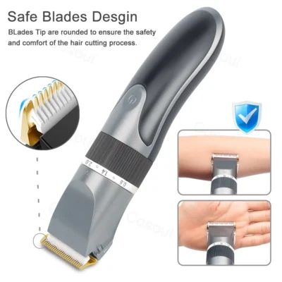 Hair Clipper Electric Barber Hair Trimmers For Men Adults Kids Cordless Rechargeable Hair Cutter Machine Professional 5