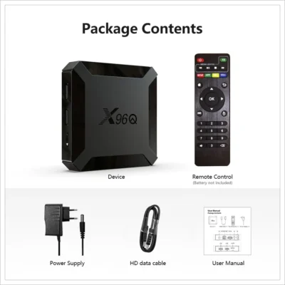 X96Q 2GB 16GB Android 10.0 TV Box Allwinner H313 Quad Core 4K 2.4G Wifi Google Player Youtube X96 1GB 8GB Set Top Box 6