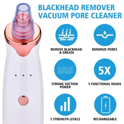 Electric Facial Blackhead Remover Vacuum Pore Cleaner Acne Cleanser Black Spots Removal Face Nose Deep Cleaning tools 3