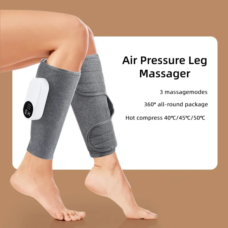Leg Massager 360° Air Pressure Calf Massager Presotherapy Machine Household Massage Device Hot Compress Relax Leg Muscles 1