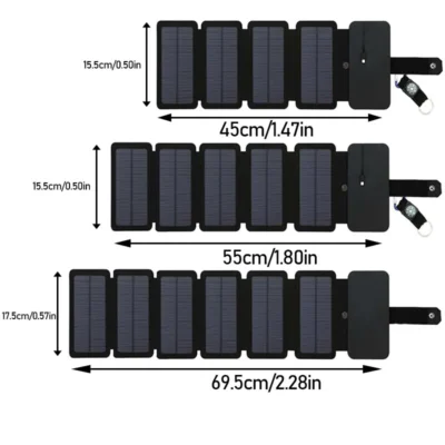 Outdoor Multifunctional Portable Solar Charging Panel Foldable 5V 1A USB Output Device Camping Tool High Power Output 6