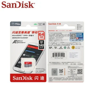 100% Original SanDisk Micro SD Card Class 10 TF Card 32GB 64GB 128GB Memory Card Up to 140MB/s for Phone Tablet Flash Card 256GB 4