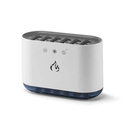 New Desktop Dynamic Music Ultrasound Flame Air Humidifier Home 900ML RGB Led Light Humidifier Diffuser Machine Mist Maker 6