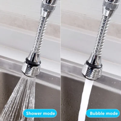 360 Degree Adjustment Faucet Extension Tube Water Saving Nozzle Filter Kitchen Water Tap Water Saving for Sink Faucet Bathroom 5