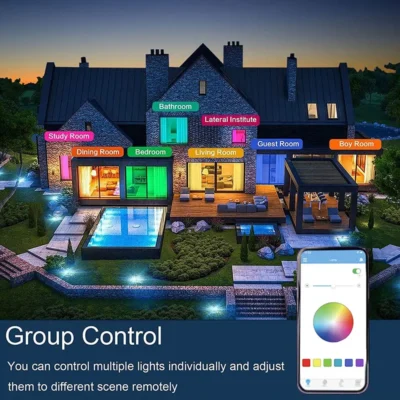 Modern Ceiling Lamps RGB Dimming Home Lighting APP Bluetooth Music Light 42W 60W Smart Ceiling Lights With Remote Control AC220V 3