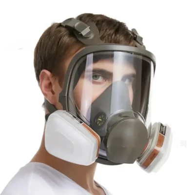6800 Anti-Fog Gas Mask, Industrial Paint, Spray, Vaccination, Safety, Work, Dust Filter, Full Face Protection with Formaldehyde 5