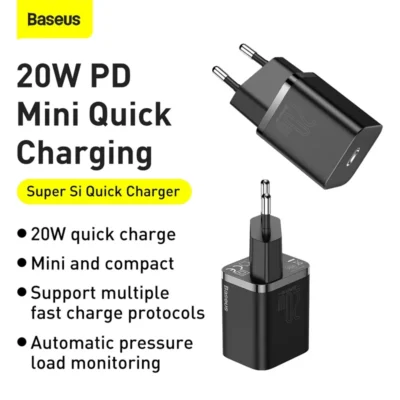 Baseus PD 20W USB C Charger Quick Charge 3.0 QC3.0 Fast Charging For iPhone 12 Pro Xiaomi Samsung USB Type C Wall Phone Charger 2