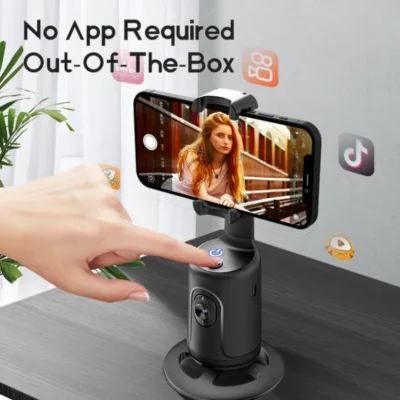 Intellig Ai New Mini Selfie Stick Automatic Tracking Shooting 360 Degree Rotation Intelligent Follow Live Phone Bracket Gimbals 2